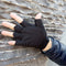 FAITH PRO Hunting Sports Tactical Half Finger Leather Cooler Motorcycle Bike Anti Skid Gloves