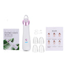 6 Gear Electric Blackhead Remover Portable Micro-crystal Pore Cleanser Facial Acne Removal Machine with 4 Suction Heads
