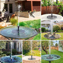150L/h Solar Powered Fountain Pump Pool Aquarium Fish Tank Sprinkler Water Pump with 6 Nozzles