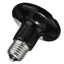 Diameter 80MM Black Infrared Ceramic Emitter Heat Light Lamp Bulb For Reptile Pets Brooder AC110V