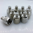 10Pcs N-Type N Male Plug to F Female Jack RF Coaxial Adapter Connector