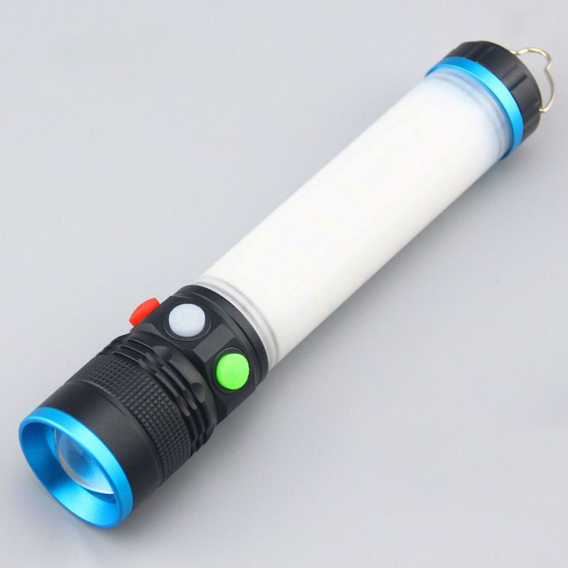 XANES 800 Lumens Flashlight 18650 Battery 6 Modes USB Rechargeable Magnetic Attraction Torch Light Waterproof Outdoor Hunting Emergency Lamp With Buzzer Hook