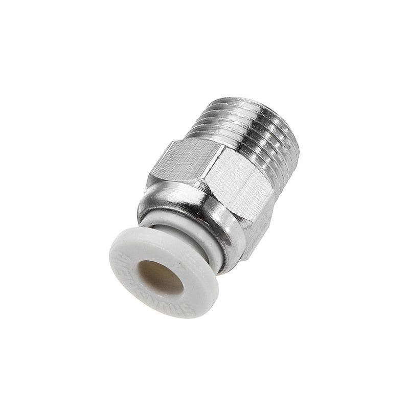 10pcs Creality 3D Silver 1/8 Teeth Thread Nozzle Quick Direct Pneumatic Connector For 3D Printer