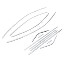 Exterior Chrome Moulding Car Styling Stainless steel Top Bottom Window Trim Strip Cover  For Skoda Octavia A7 2015-2017