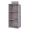 Minleaf Cotton Linen Hanging Closet Organizer Foldable Clothes Storage Bag