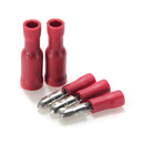 100pcs Red Insulated Female&Male Bullet Butt Connector Crimp Terminals