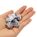 7Pcs DND Polyhedral Dice For Role Playing Game Metal Dice Set