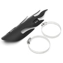 9 Inch Exhaust Muffler Pipe Heat Shield Flame Cover Heel Black/Chrome