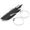 9 Inch Exhaust Muffler Pipe Heat Shield Flame Cover Heel Black/Chrome