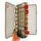 ZANLURE 14 Compartments Brown Double Sided Lattice Fishing Lure Hook Tackle Storage Case Fishing Box