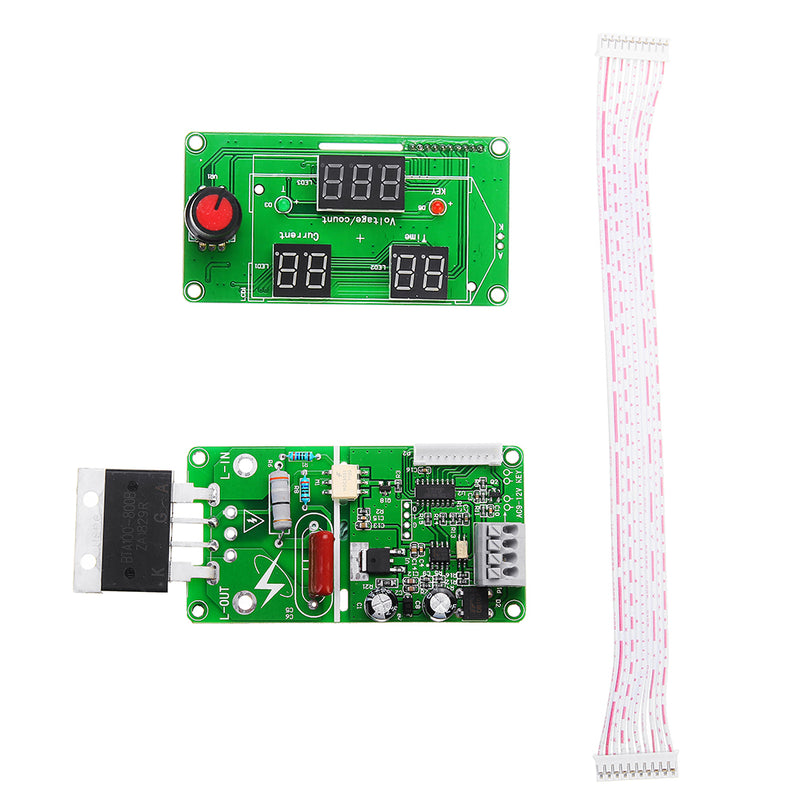 40A/100A Spot Welding Machine Time Current Controller Control Panel Board Adjust Time and Current Mo