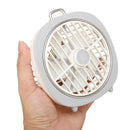 DC 5V 4W Portable USB Fan Air Cooling Cooler with Night Light for Desktop Office Travel