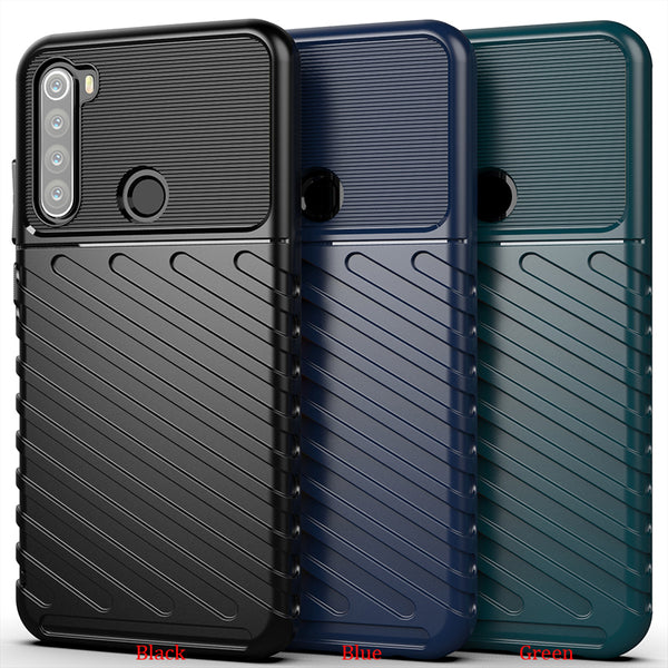 For Xiaomi Redmi Note 8T Case Bakeey Armor Military Protect Rugged Shockproof Anti-Fingerprint Soft TPU Protective Case