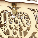 DIY Wedding Gift Card Box Wooden Money Box with Lock Beautiful Decor Supplies for Birthday Party