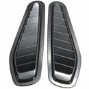 2Pcs Car Decorative Airflow Intake Scoop Turbo Bonnet Vent Cover Hood Fender