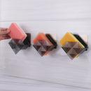 Kitchen Sink Sponge Rack Free Punching Wall Hanging Shelf Drain Scouring Pad Plastic Storage Case