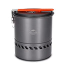 Naturehike 1.5L Aluminum Heat Exchanger Pot Portable Outdoor Cookware with Bowl and Spoon