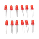 10pcs DIY Red LED Round Flash Electronic Production Kit Component Soldering Training Practice Board