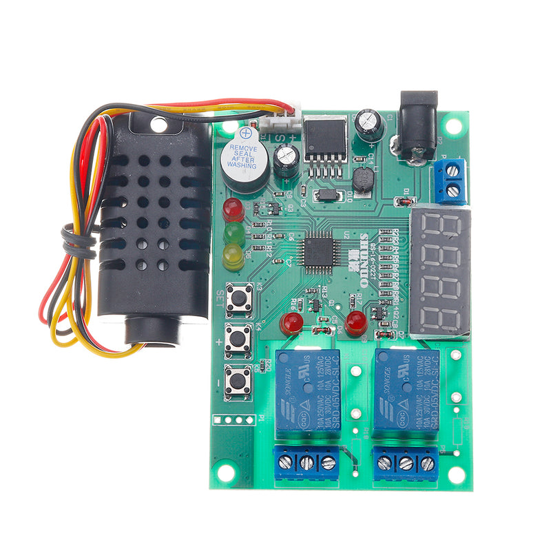 Temperature and Humidity Control Board AM2301 Sensor Module 5V~24V DC 10A Controller