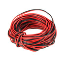 5PCS LUSTREON 10M Tinned Copper 22AWG 2 Pin Red Black DIY PVC Electric Cable Wire for LED Strips