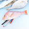 WAM PC-07 Fish Pencils Case Cute Simulation Cloth Plush Fish Pen Box Large Capacity School Stationer