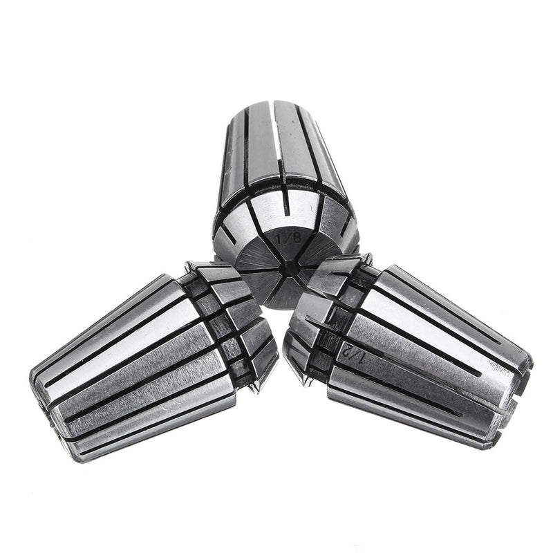 3pcs ER20 1/8 Inch 1/4 Inch 1/2 Inch CNC Spring Collet Carving Machine Milling Chuck Collet