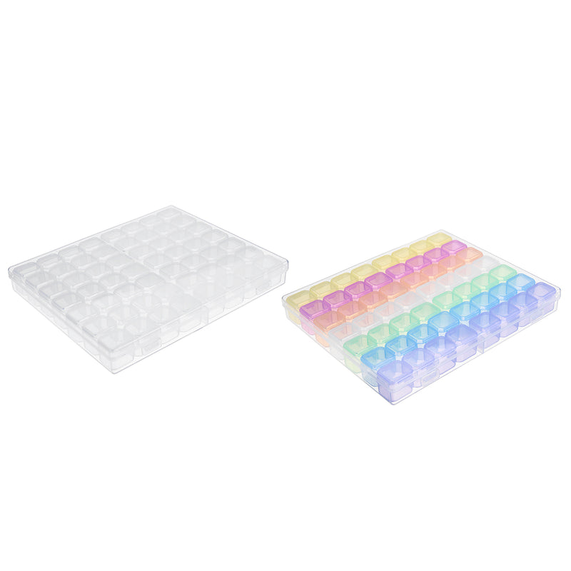 56 Slots Plastic Jewelry Storage Box Diamond Painting Tool Box Embroidery Case