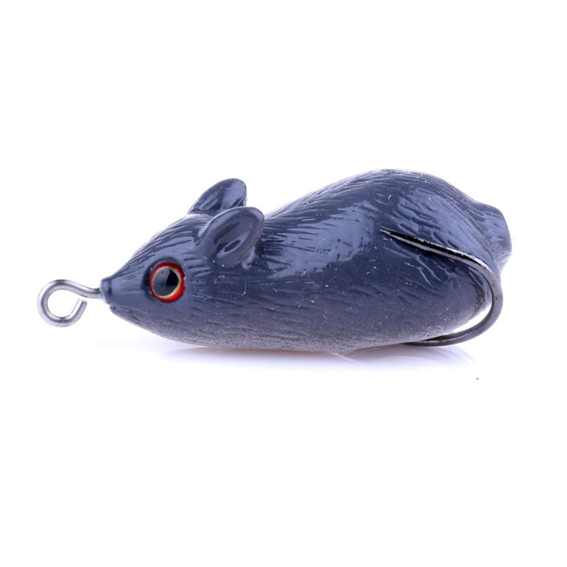 FO0125B 5Pcs/Set 5CM 8.5G 3D Eye Rubber Mouse Frog Lure Fishing Lure Topwater Artificial Soft Bait