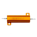 RX24 50W 50R 50RJ Metal Aluminum Case High Power Resistor Golden Metal Shell Case Heatsink Resistance Resistor