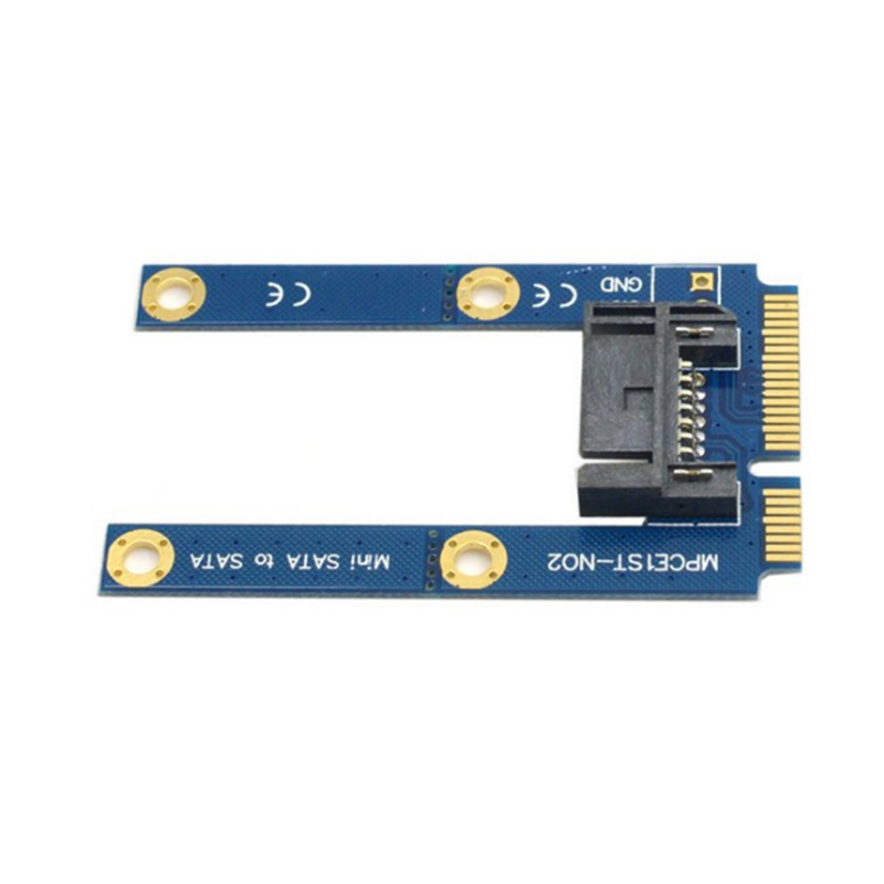 ITHOO MPCE1ST-N03 MSATA to SATA 3.0 7PIN Interface SSD PCI-E Expansion Card 6Gbps for Desktop Computer