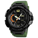 SKMEI 1343 Digital Watch Dual Display Chronograph 3 Time Waterproof Alarm Digital Quartz Wrist Watch