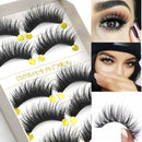 5 Pair 3D Natural False Eyelashes Soft Long Eyelash Fake Eye Lashes Extension Tools