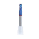 Drillpro R3/R4/R5 2 Flutes Ball Nose End Mill HRC60 Blue NaCo Coating Tungsten Steel Carbide CNC Milling Cutter