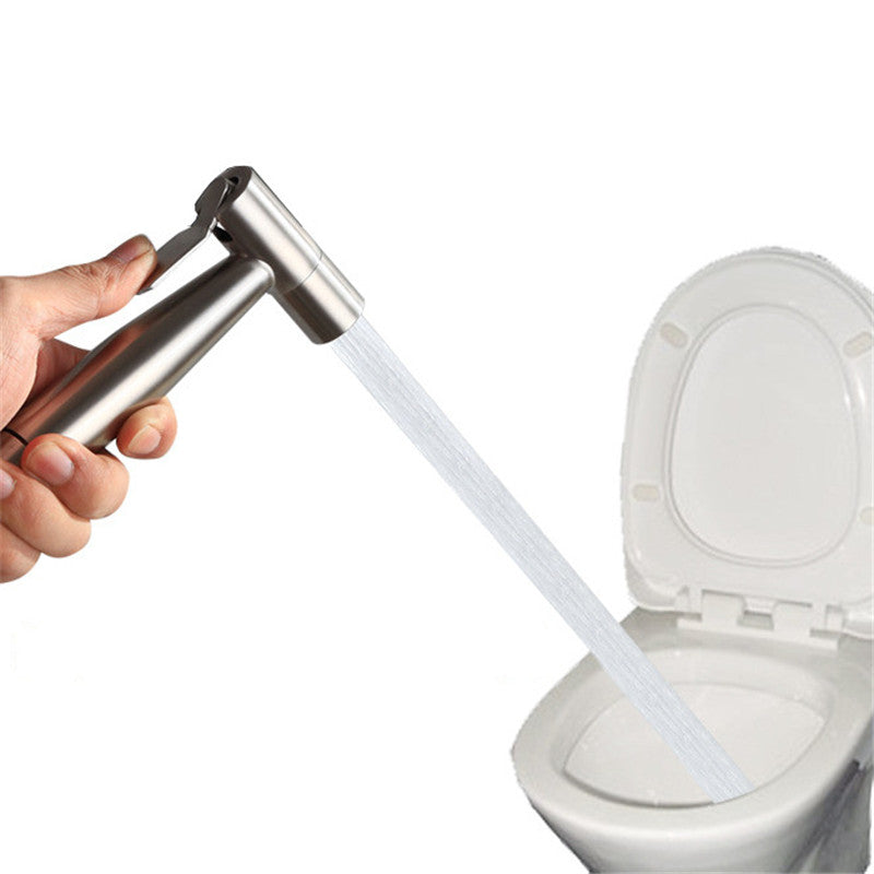 Stainless Steel Handheld Portable Bidet Toilet Sprayer Bidet Faucet for Personal Hygiene and Potty Toilet Bathroom Hand Shower Head Self Cleaning