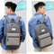Oxford Cloth Laptop Bag Backpack Travel Bag With External USB Charging Port For 13 Inch Laptop Tablet