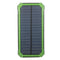 Waterproof 8000mAh Portable Solar Charger Dual USB Battery Power Bank
