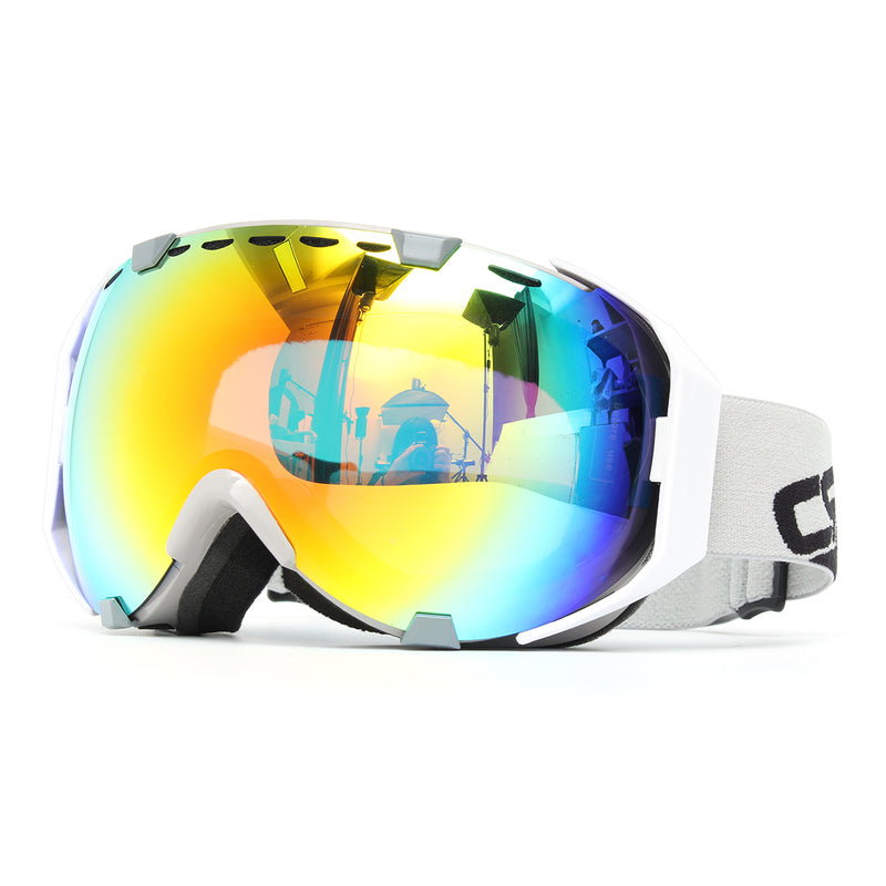 Windproof Anti Fog UV Protective Ski Goggles Spherical Motorcycle Racing CRG105-9A