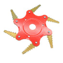Upgrade 65Mn 5 Golden Sawtooth Blade Trimmer Head with Teeth Saw Blade Cutter for Lawnmower