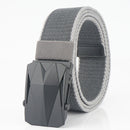 120cm AWMN BO03 Punch Free Roller Buckle Canvas Tactical Belt For Outdoor Camping Hunting Waistband