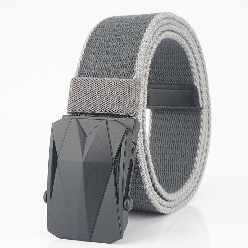 120cm AWMN BO03 Punch Free Roller Buckle Canvas Tactical Belt For Outdoor Camping Hunting Waistband