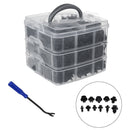 630Pcs /Set 16 Kinds With Spanner Plastic Car Body Push Pin Rivets Bumper Repair Kits Fastener Expansion Rivet Clips