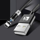 FLOVEME Micro USB LED Magnetic Braided Fast Charging Data Cable 1m For Oneplus 6 5t Xiaomi Mi8 S9