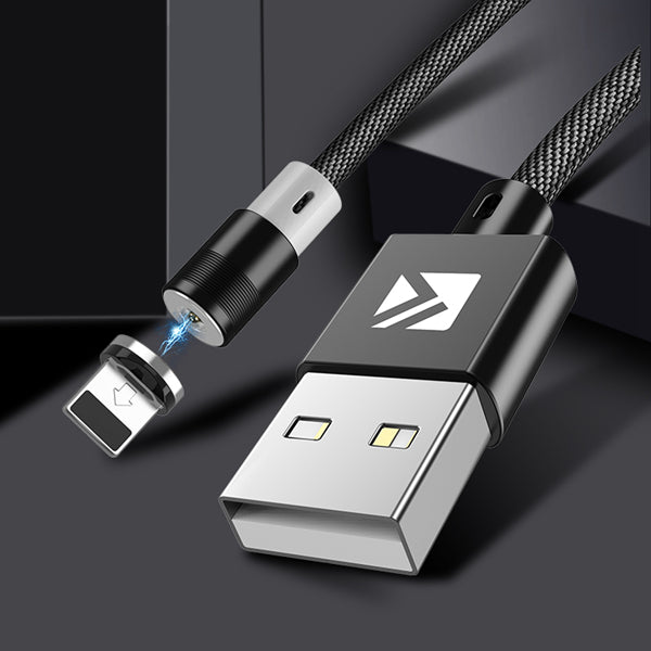 FLOVEME Micro USB LED Magnetic Braided Fast Charging Data Cable 1m For Oneplus 6 5t Xiaomi Mi8 S9