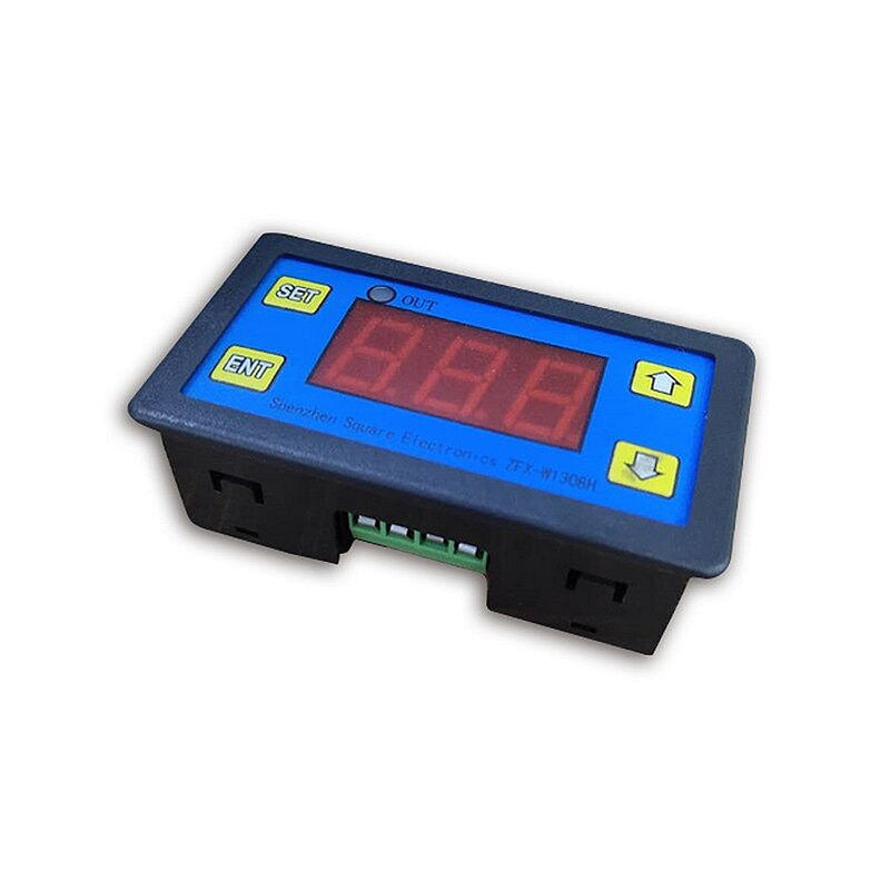 W1308H LED Microcomputer Digital Display Temperature Controller Adjustable Thermostat Intelligent Time Controller 12V / 24V / 220V