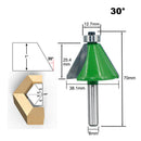 11.25/15/22.5/30/45 8mm Shank Tenon Router Bit Woodworking Trimming Tool
