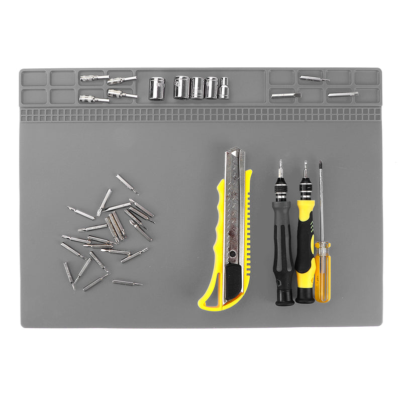 35x25cm Heat Resistant Insulation Silicone Pad Soldering Desk Mat Tools Platform