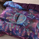3 PCS Bedding Sets Unicorn And Campanula Quilt Cover Pillowcase For Queen Size