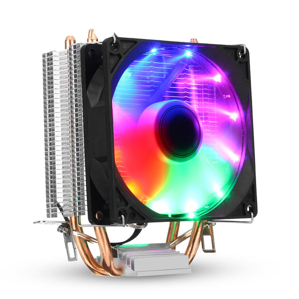 3Pin DC 12V Colorful Backlight 90mm CPU Cooling Fan PC Heatsink for Intel/AMD For PC Computer Case