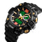 SKMEI 1529 5ATM Waterproof Luminous 3 Time Multi-Function Back Light Dual Display Men Watch Digital Watch