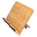 Portable Wooden Bookshelf Stand Bible Cookbook Music Book laptop Holder Folding Rack Reading Tool